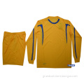 Grade ori blank football jersey set ,colourful blank soccer jersey set, long sleeve soccer uniforms